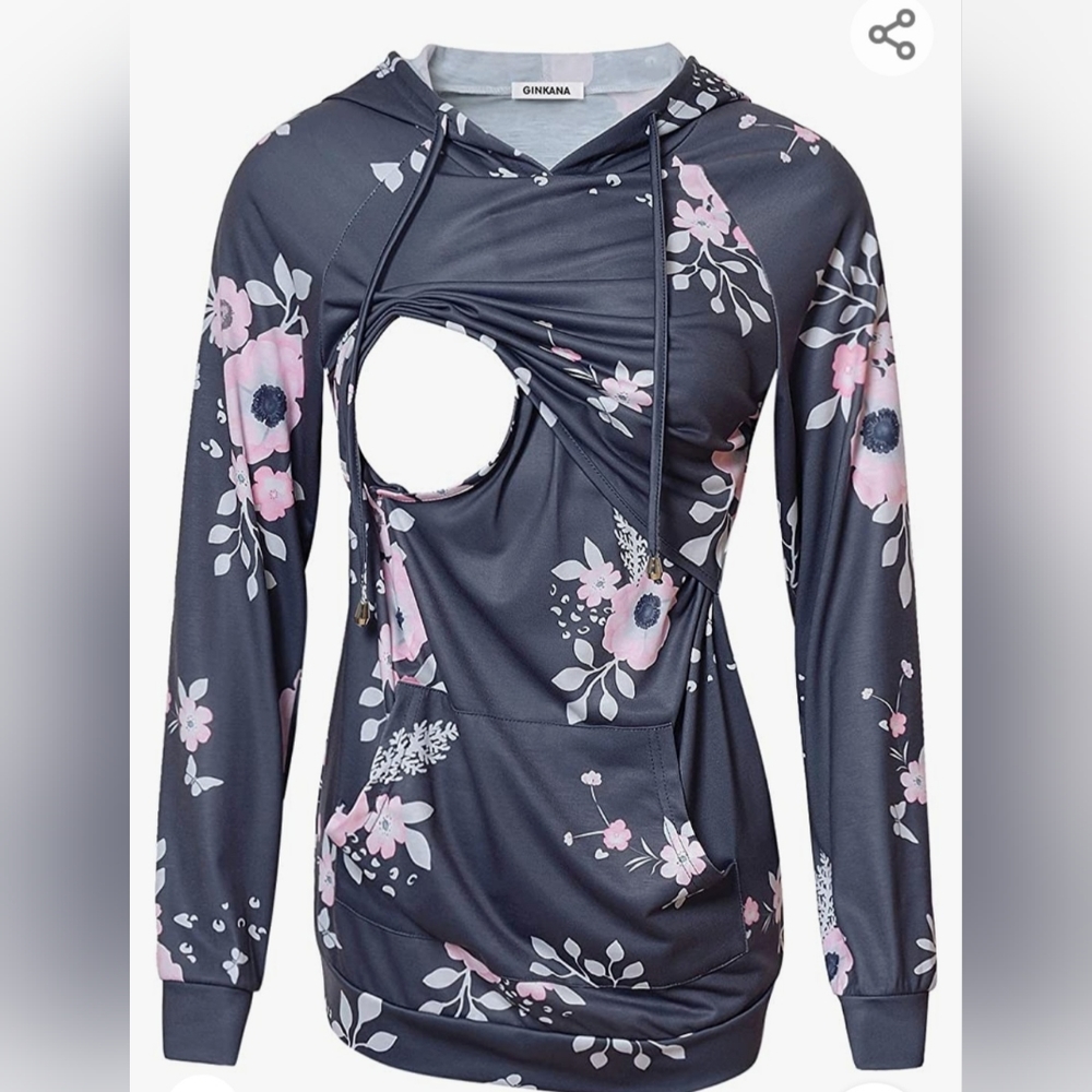 Maternity breastfeeding hoodie